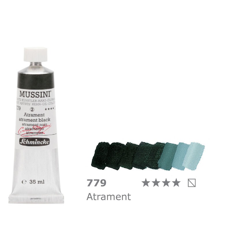 Farba olejno-żywiczna 35 ml Schmincke MUSSINI nr 779 Atrament Black