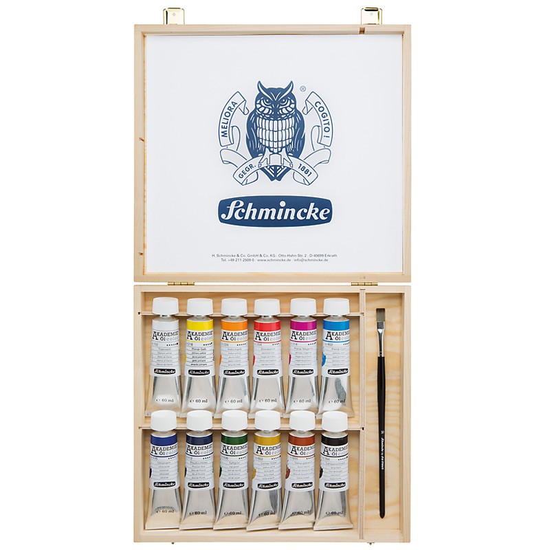 Komplet farb olejnych 12x60 ml Schmincke Akademie Oil - 79112097