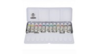 Komplet akwareli Schmincke Horadam 12 tubek po 5 ml  w metalowej kasecie - gart.pl