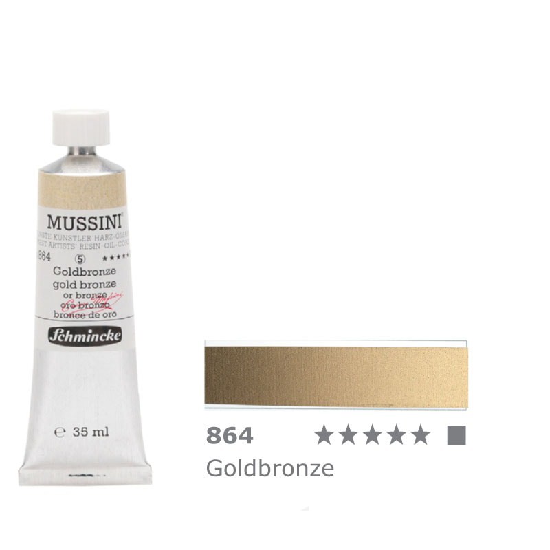 Farba olejno-żywiczna 35 ml Schmincke MUSSINI - 864 Gold Bronze