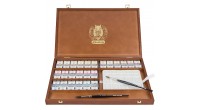 Komplet akwareli Schmincke Horadam 48 kostki + pędzle Da Vinci + paleta - gart.pl