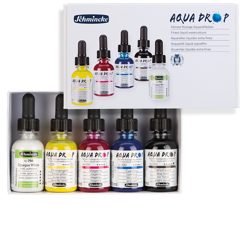 Komplet akwareli AQUA DROP 5 x 30 ml - art. 78005097