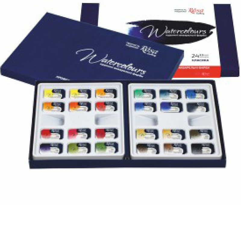 Zestaw 24 kostek akwareli Watercolours Rosa Gallery "Classic"