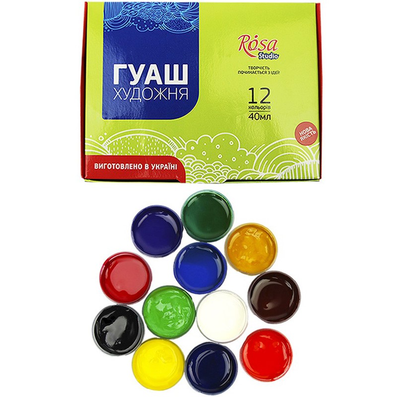 Komplet gwaszy Rosa Studio 12 x 40 ml - art. 221541