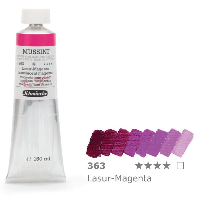 Farba olejno-żywiczna 150 ml Schmincke MUSSINI - 363 Transp. Magenta