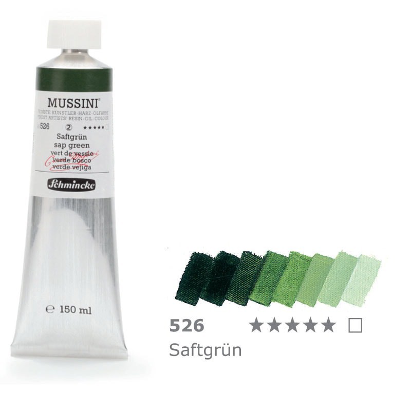 Farba olejno-żywiczna 150 ml Schmincke MUSSINI - 526 Sap Green