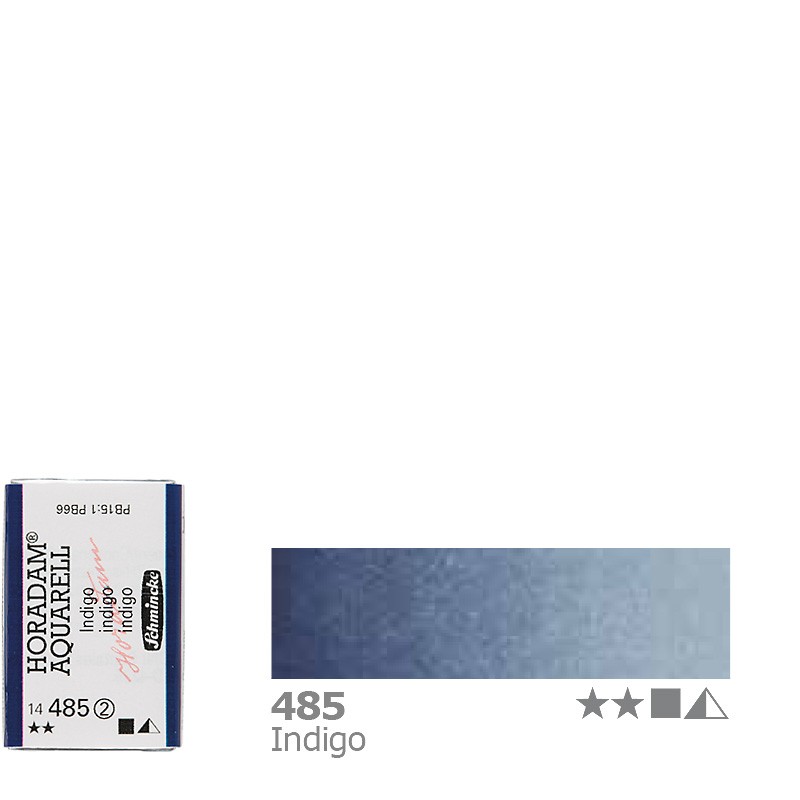 akwarela Schmincke HORADAM nr 485 Indigo w kostce - plastyczny gart.pl