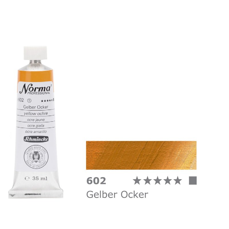 Farba olejna Schmincke Norma Professional nr 602 Yellow Ochre - gart.pl