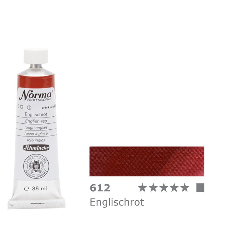 Farba olejna Schmincke Norma Professional nr 612 English Red - gart.pl