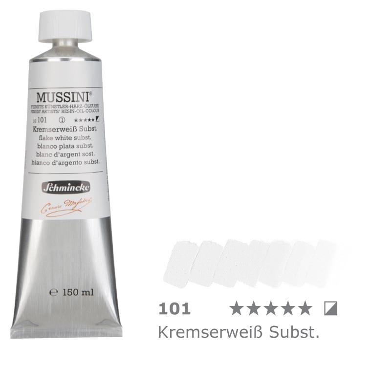 Farba olejno-żywiczna 150 ml Schmincke MUSSINI - 101 Flake White Hue