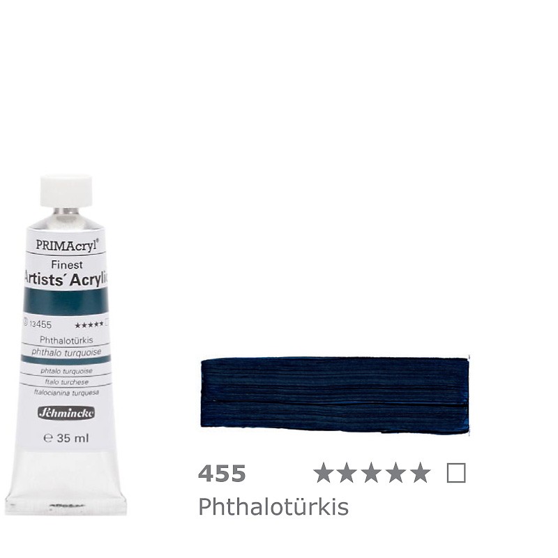 farba akrylowa Schmincke PRIMAcryl nr 455 Phthalo turquoise - 35 ml