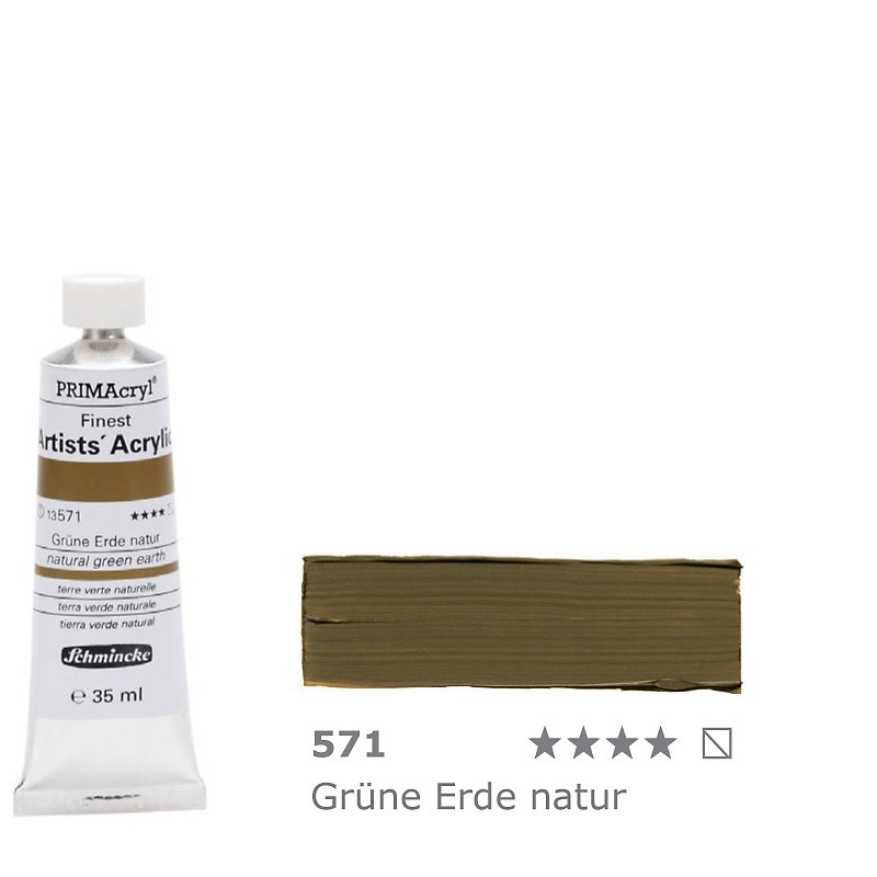 farba akrylowa Schmincke PRIMAcryl nr 571 Natural green earth - 35 ml