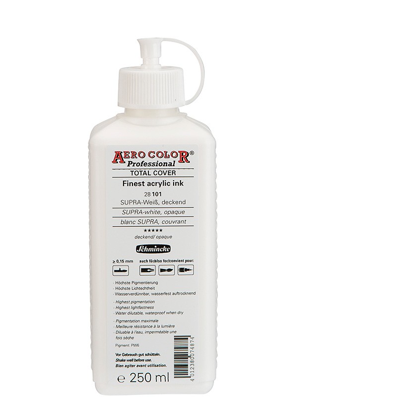 tusz akrylowy Schmincke AERO COLOR nr 101 - 250 ml