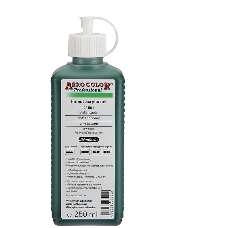 tusz akrylowy Schmincke AERO COLOR nr 501 - 250 ml