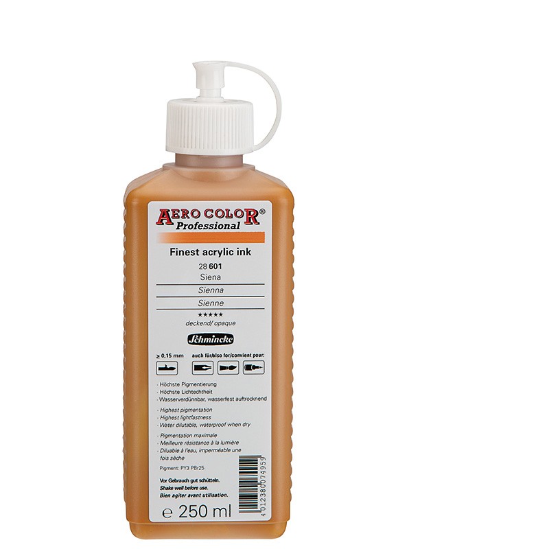 tusz akrylowy Schmincke AERO COLOR nr 601 - 250 ml