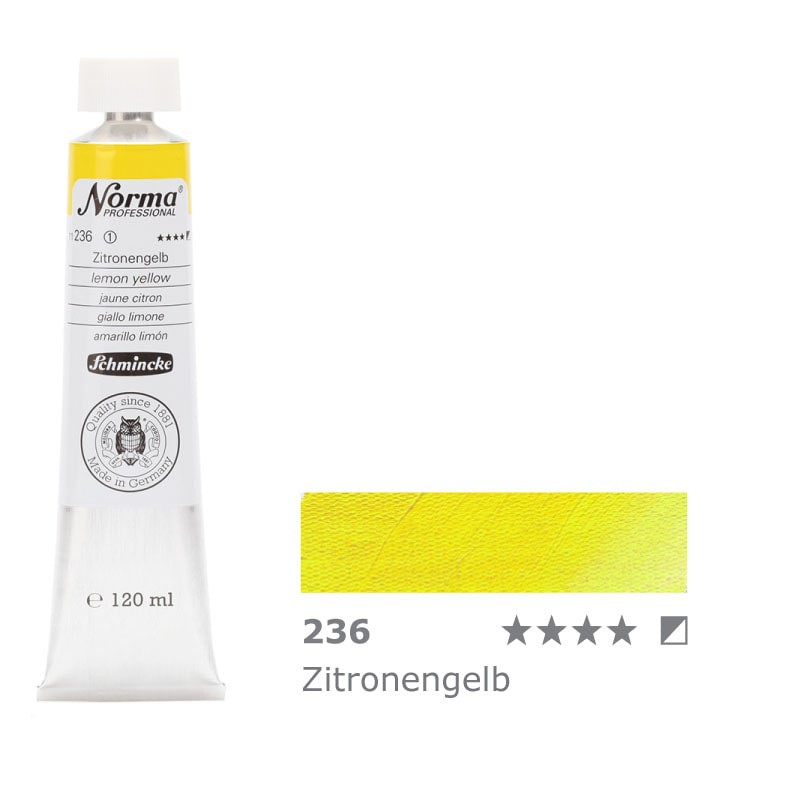 Farba olejna Schmincke Norma Professional 120 ml nr 236 Lemon Yellow - gart.pl