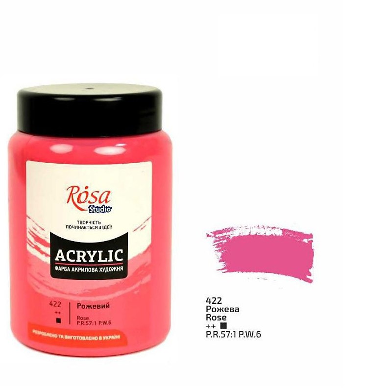 farba akrylowa Rosa STUDIO nr 422 Rose  - sklep dla plastyków gart.pl