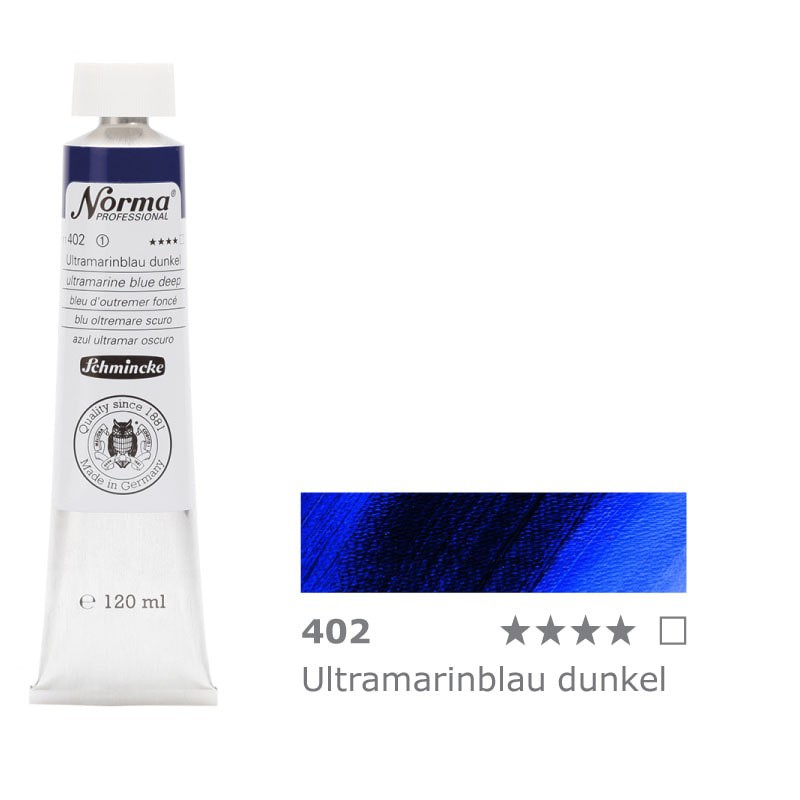Farba olejna Schmincke Norma Professional 120 ml nr 402 Ultramarine Blue Deep - gart.pl