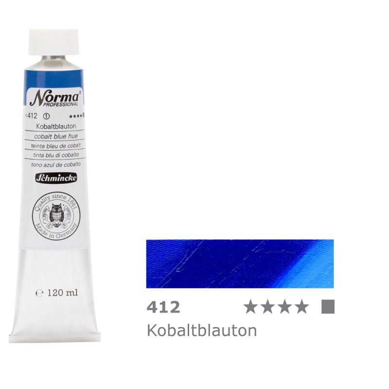 Farba olejna Schmincke Norma Professional 120 ml nr 412 Cobalt Blue Hue - gart.pl