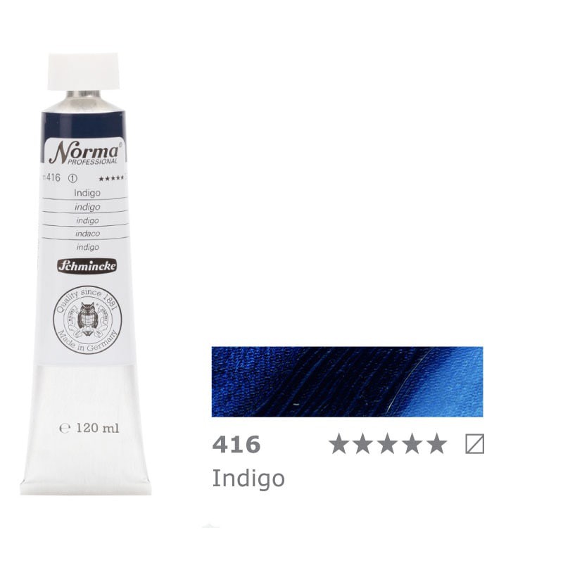 Farba olejna Schmincke Norma Professional 120 ml nr 416 Indigo - gart.pl