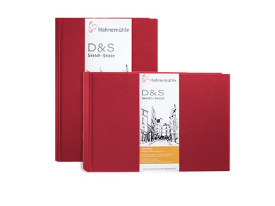 Sketch Books D&S 140 gsm, czerwony
